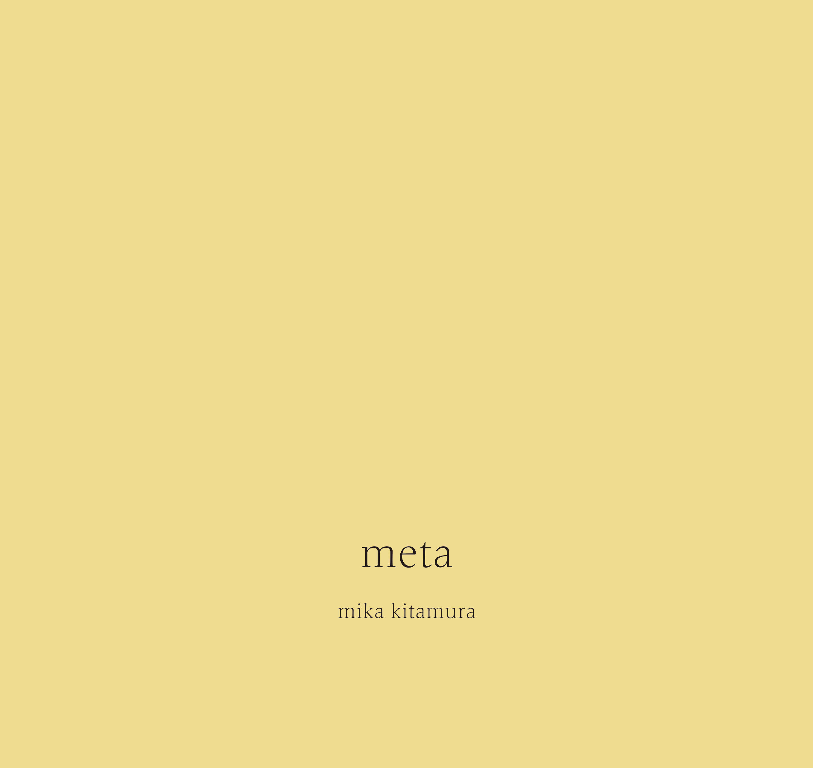 喜多村みか「meta」 Kitamura Mika “meta” - Alt_Medium