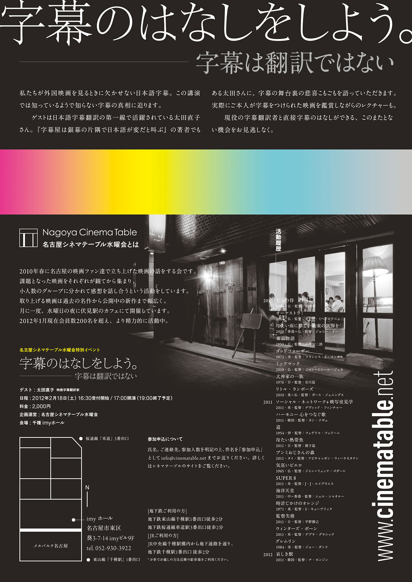 字幕のはなしをしよう 字幕は翻訳ではない - imy Hall